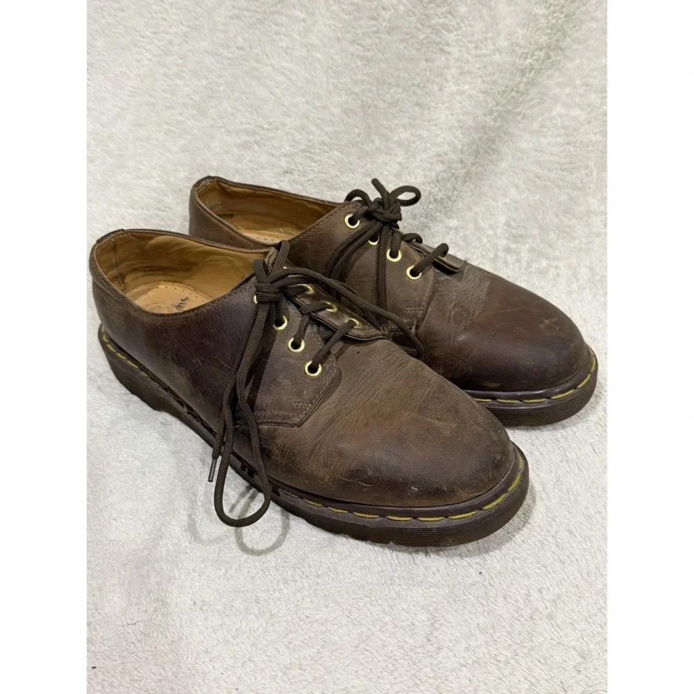 Vtg Doc Martens 1561/59 Oxford Shoes Brown Men's Size 11 Leather England